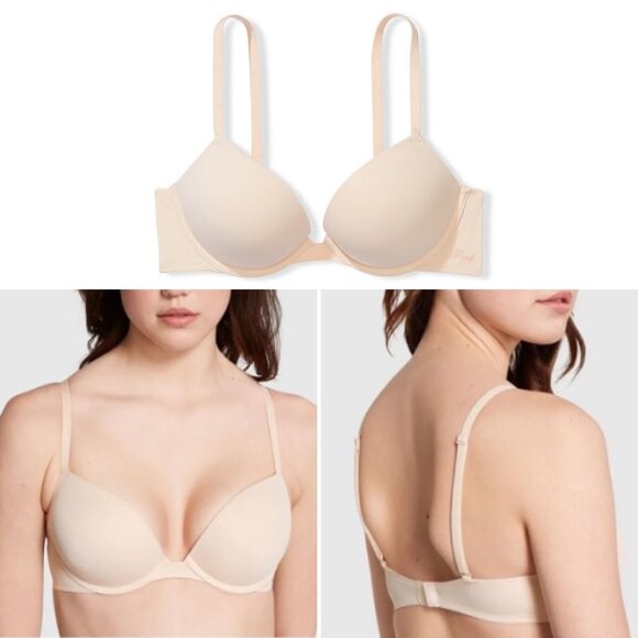 New Victoria's Secret Super Push-up Wear Everywhere Bra Size 32D - Picture 1 of 16